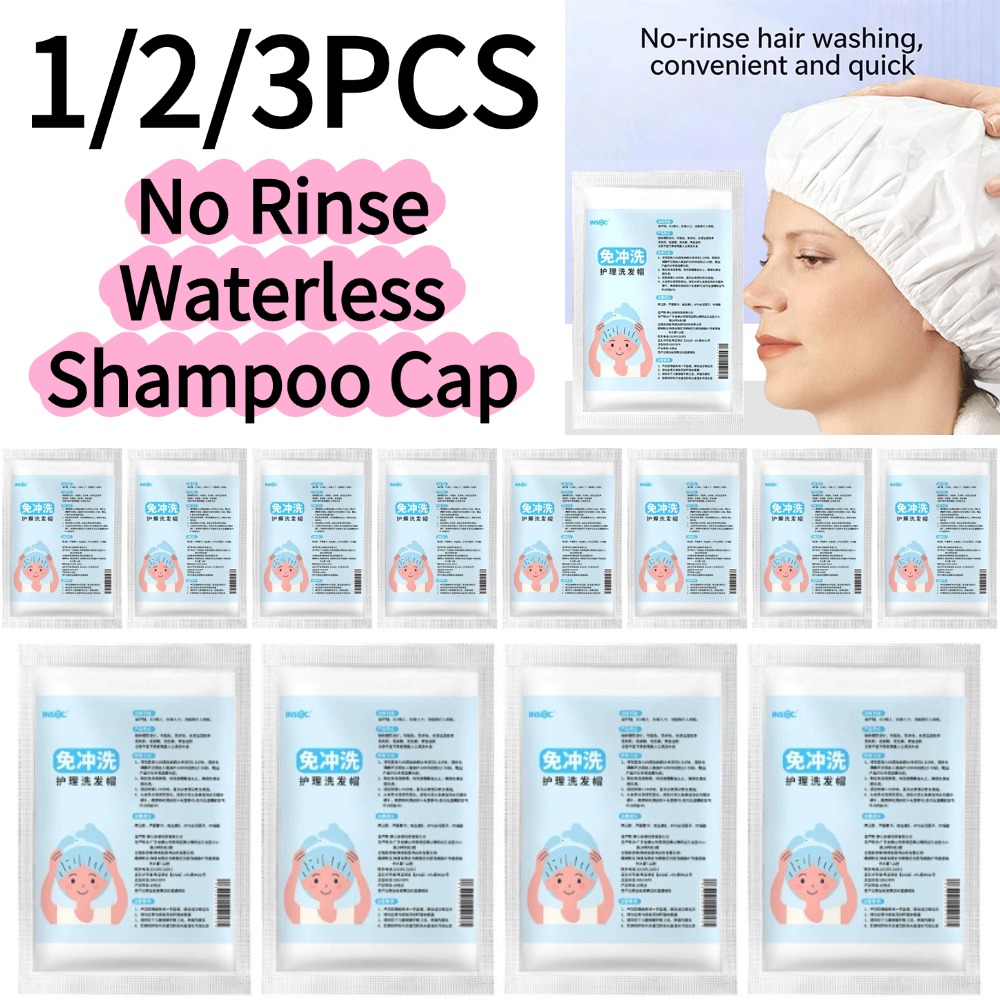Hair Care Products - Geen-afspoelbare waterloze shampoomuts, wegwerpbaar, magnetronbestendig, voor