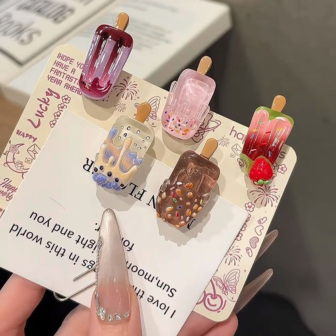 Hair Care Lotion - 5 stuks mini ijsjes haarclips schattige