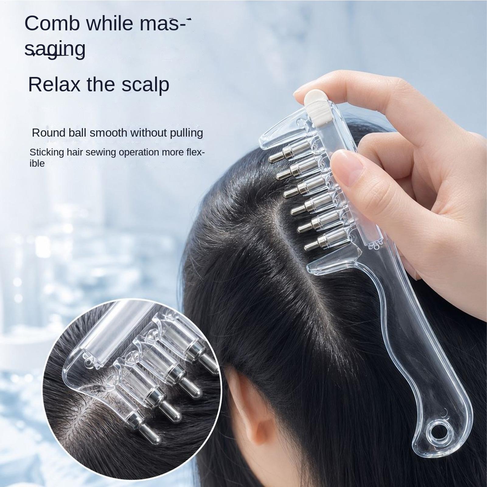 Hair Care Lotion - 1PC Draagbare Transparante Haarwortelkam Vloeistofgeleider Applicator