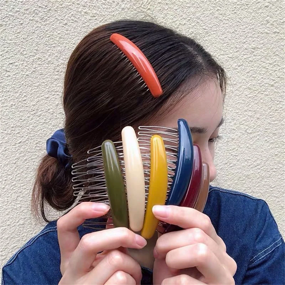 Hair Care Korean Products - Effen Kleur Vrouwen Bananenkam Clip Vrouwen