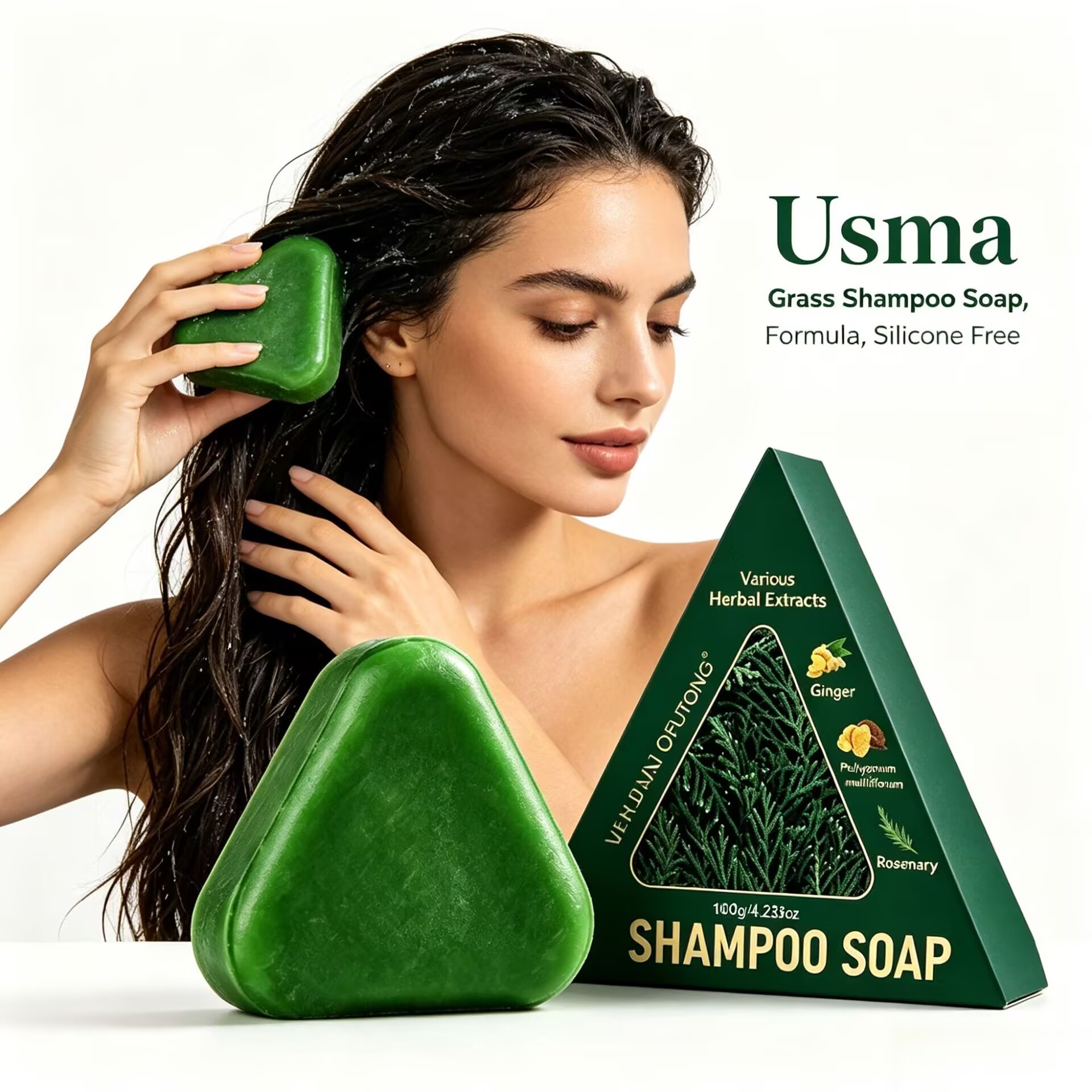 Nieuwe Usman Shampoo Zeep Voed - Hair Care Dandruff recensie en prijs