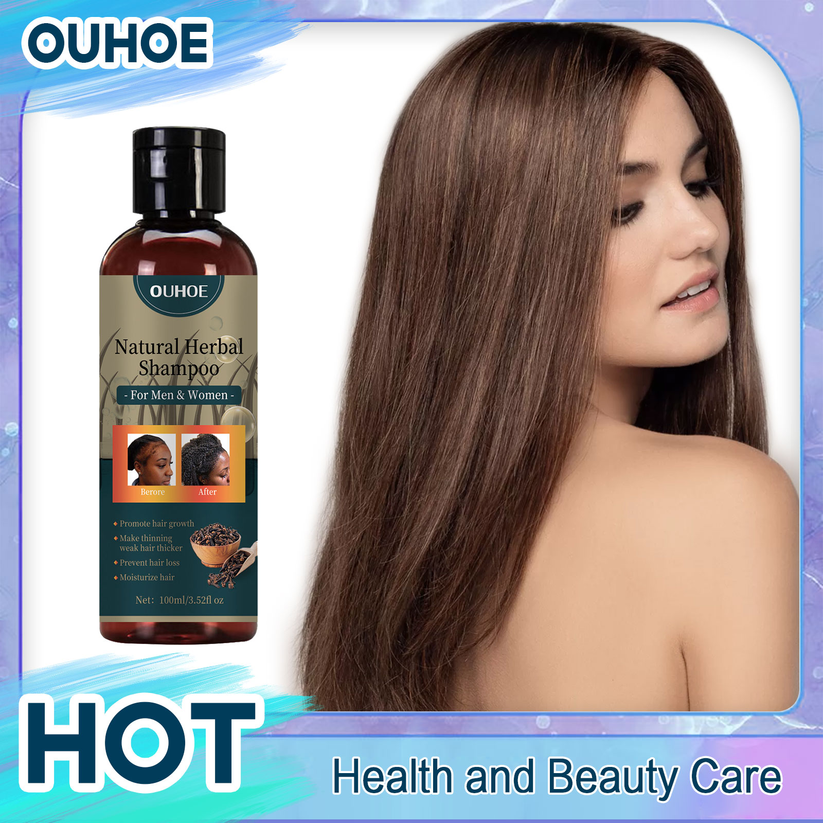 OUHOE Haargroei Shampoo Anti R - Hair Care Dandruff recensie en prijs